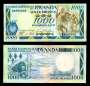 RUANDA P021 1000 FRANCS 1988 FE DANCARINOS ANIMAIS